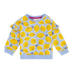 Bluză din bumbac organic pentru bebeluși, Lemon Print, 12 luni
