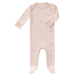 Salopeta bebe cu botosi din bumbac organic Rainbow Rose, 3-6 luni