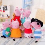 Jucarii 6x Peppa Pig si Familia, 20 cm